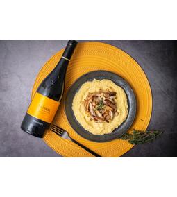 Polenta shiitake gombával + Napbor
